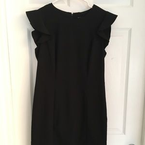 Ruffled cap sleeve LBD
